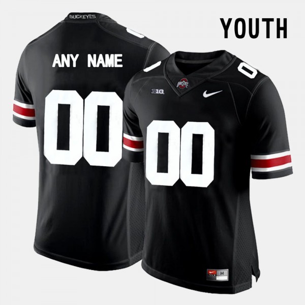 Ohio State Buckeyes Custom Youth #00 Black Limited College Football Jersey 2404BGJR6